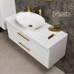 BELLI GOLD balta vonios spintelė 100cm su stalviršiu ir kriaukle