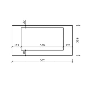 Vonios spintelė VICTA V80-BPS2