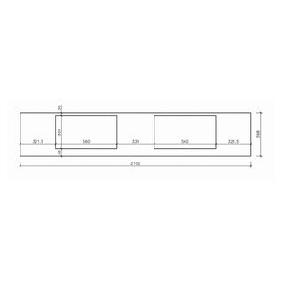 Vonios spintelė VICTA 210 cm juoda C3 – 2 balti praustuvai