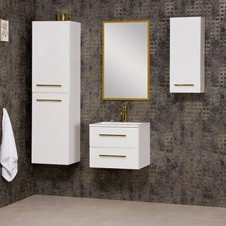 Balta pakabinama vonios spintelė BELLI GOLD BG-W30 30 cm