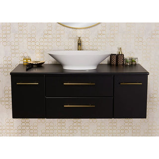 BELLI GOLD JG120-SP-50 vonios spintelė su baltu pastatomu praustuvu