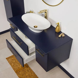 BELLI GOLD MG120-SP-50 tamsiai mėlyna 120 cm spintelė su gilesniu stalviršiu