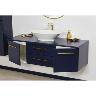 BELLI GOLD MG140-SP-50 tamsiai mėlyna 140 cm spintelė su gilesniu stalviršiu