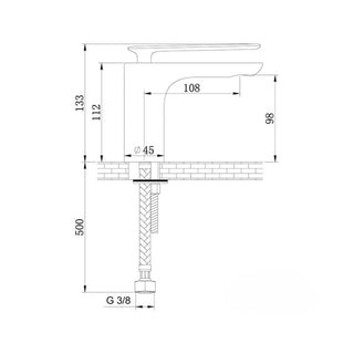 Kohlman Experience maisytuvo techninis brezinys su matmenimis.