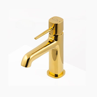 Auksinis Laveo Pola maisytuvas is virsaus su matoma rankenele.