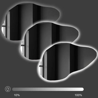 LED veidrodzio sviesos intensyvumo reguliavimas nuo silpnos iki stiprios šviesos