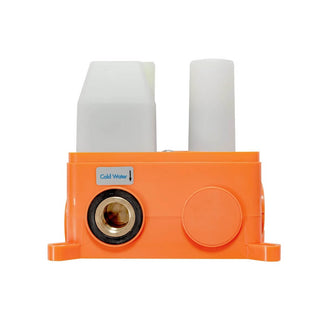 EBOX paslėpto montavimo korpusas su vandens pajungimo vietomis