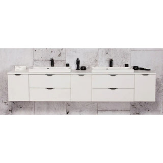 VICTA 210 cm balta C2 su dviem baltais praustuvais – bendras vaizdas