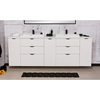 VICTA 210 cm balta C3 su dviem baltais praustuvais – bendras vaizdas