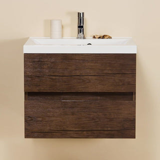 Pakabinama vonios spintele Elegant Wood 60 cm su baltu keraminiu praustuvu