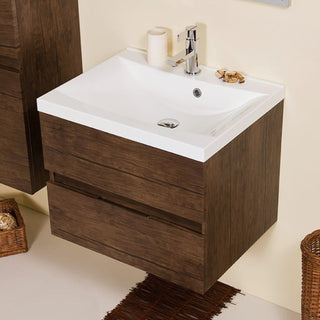 Moderni medzio imitacijos vonios spintele su integruotu praustuvu ir dviem stalciais