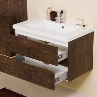 Vonios spintele Elegante 80 cm su atidarytais stalciais ir baltu dolomito praustuvu